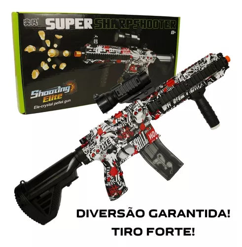 Arma de brinquedo grande fuzil bolinhas de gel (1000) bolinhas