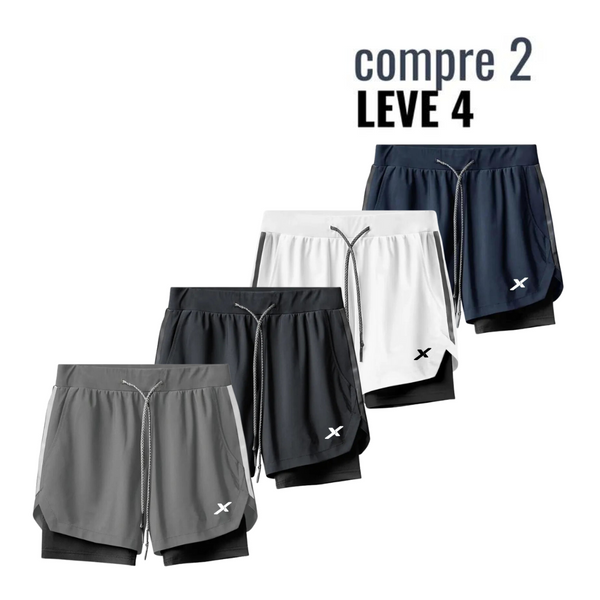 Shorts DryFit™ de Compressão NEXT Premium - Compre 2 Leve 4